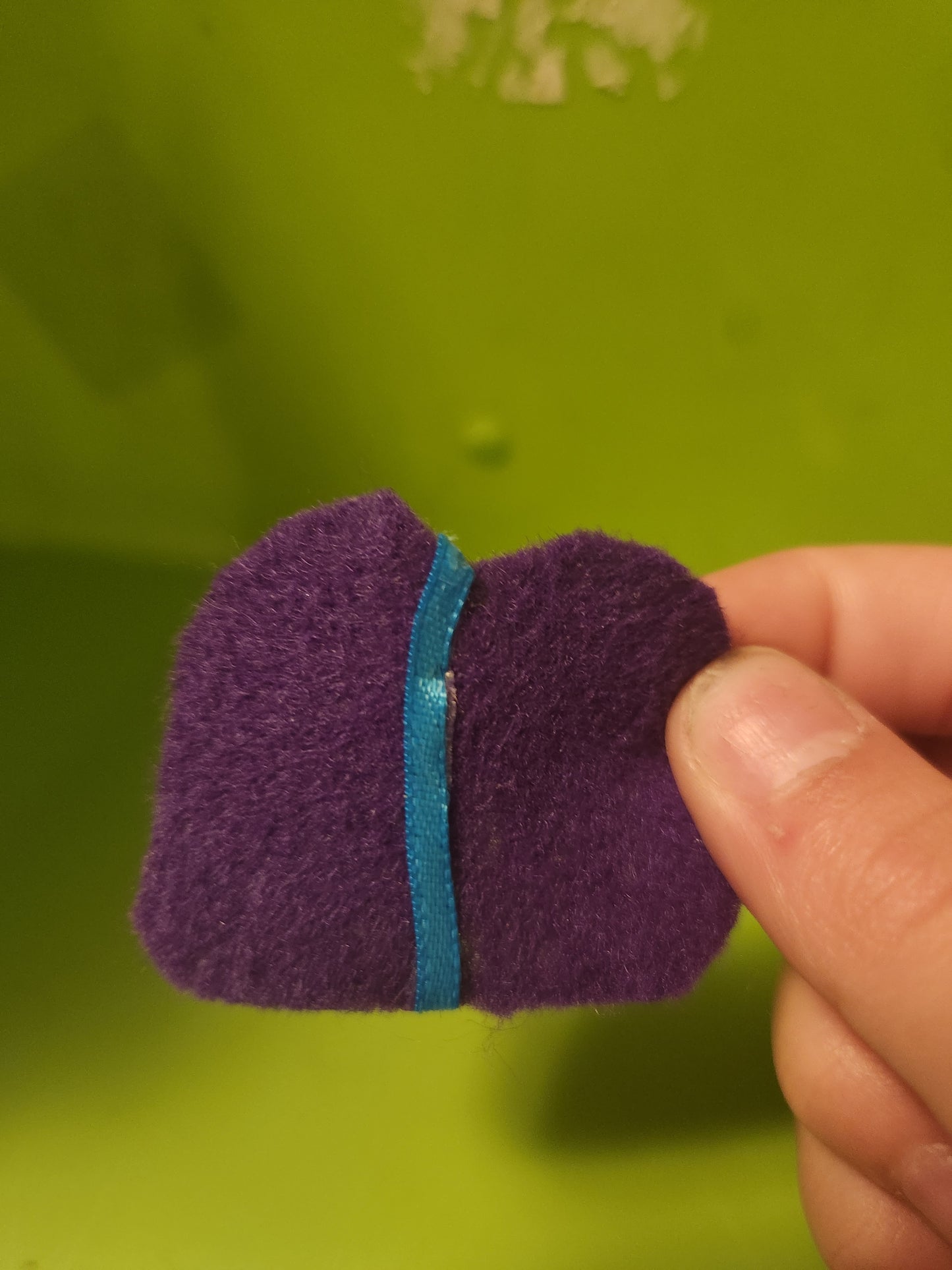 Purple Saddle Pad with Blue Trim