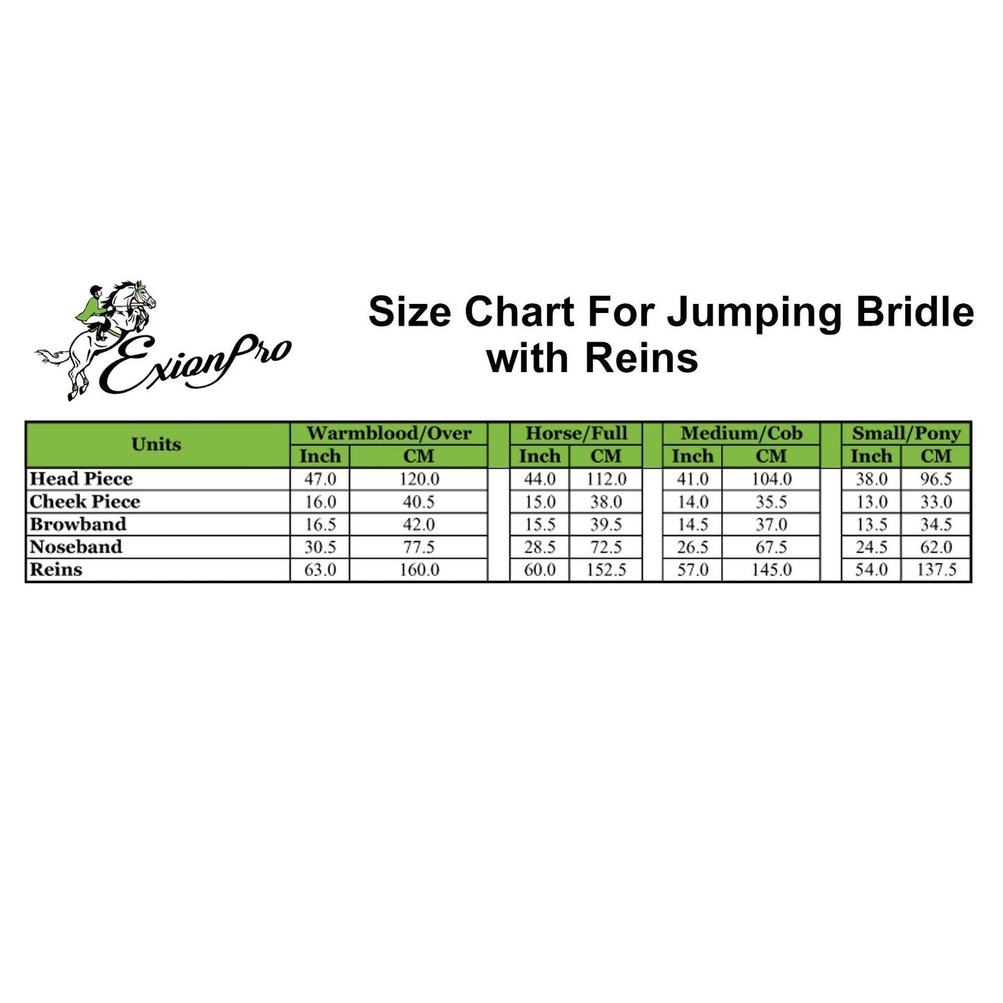 Replacement Noseband of ExionPro Pressure Relief Crown Raised Padded Jumping Bridle