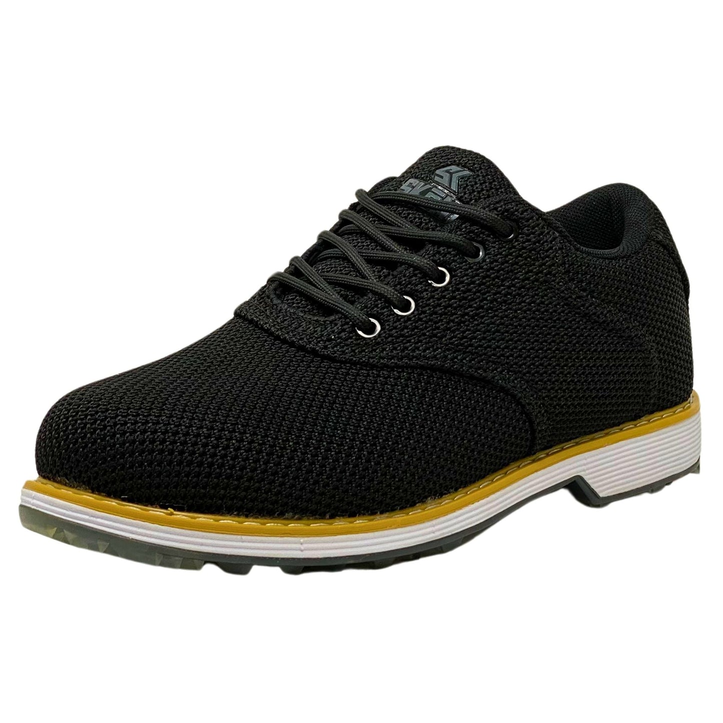 SKŌNI Men's Golf Shoe Waterproof- Black Saddle