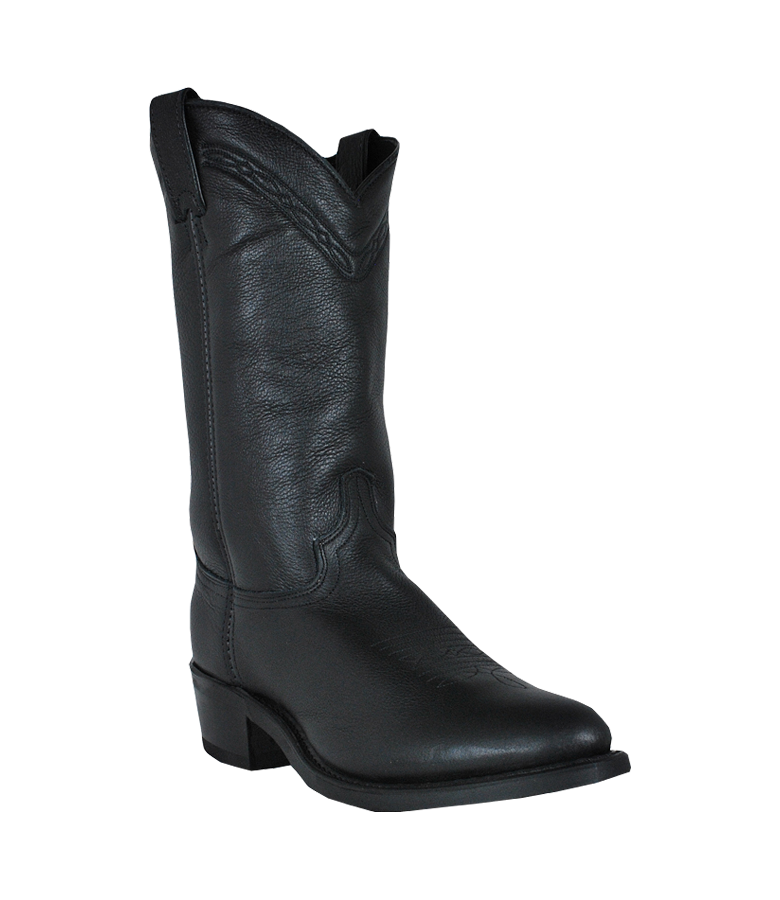 Abilene 12″ Black Cowhide Western Work Boot