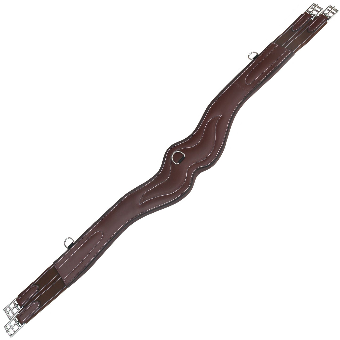 ExionPro Wave Over Lay Girth with Leather/Sheepskin Padding - Matching Elastic
