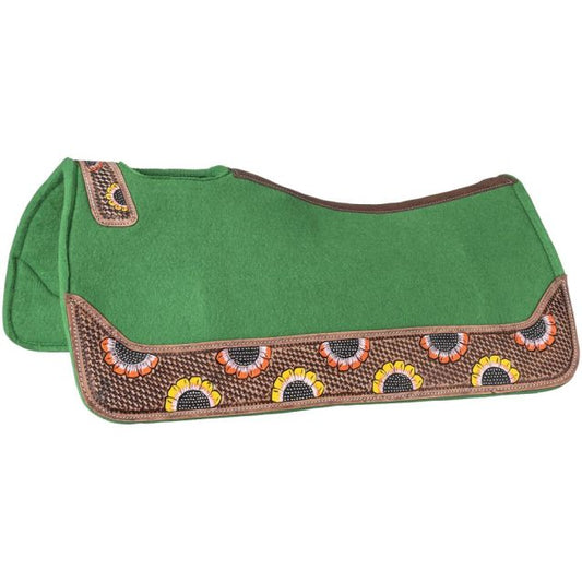 Tough-1 Sunflower Contour Felt Saddle Pad