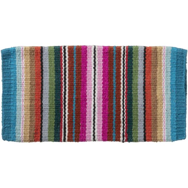 Tough-1 Serape Wool Saddle Blanket - 24" x 24"