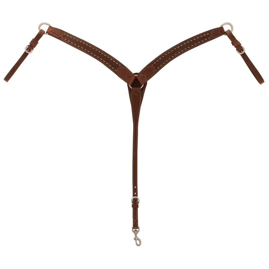 Contoured Buckstitch Breast Collar, Oiled Hermann Oak®, Dusk Collection
