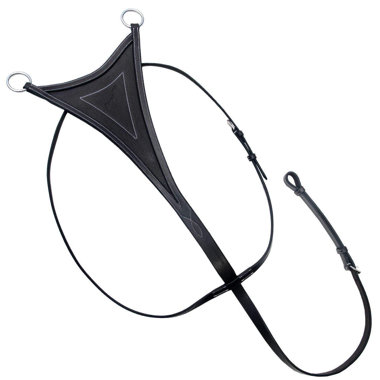 Martingale Western Avec Rênes Assorties Et Plaque Mammaire Réglable - Taille Réelle