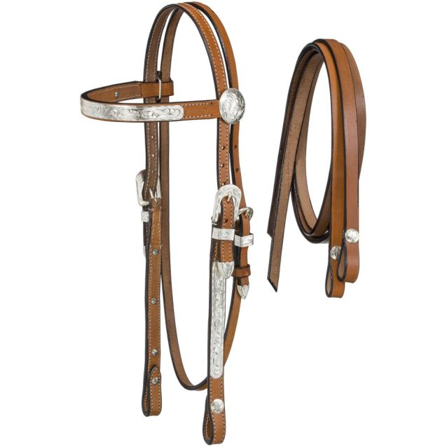 King Series McCoy Mini Browband Headstall with Reins