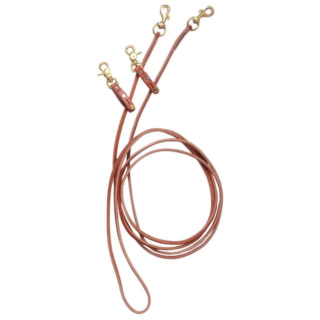 Royal King Leather Pulley Draw Reins