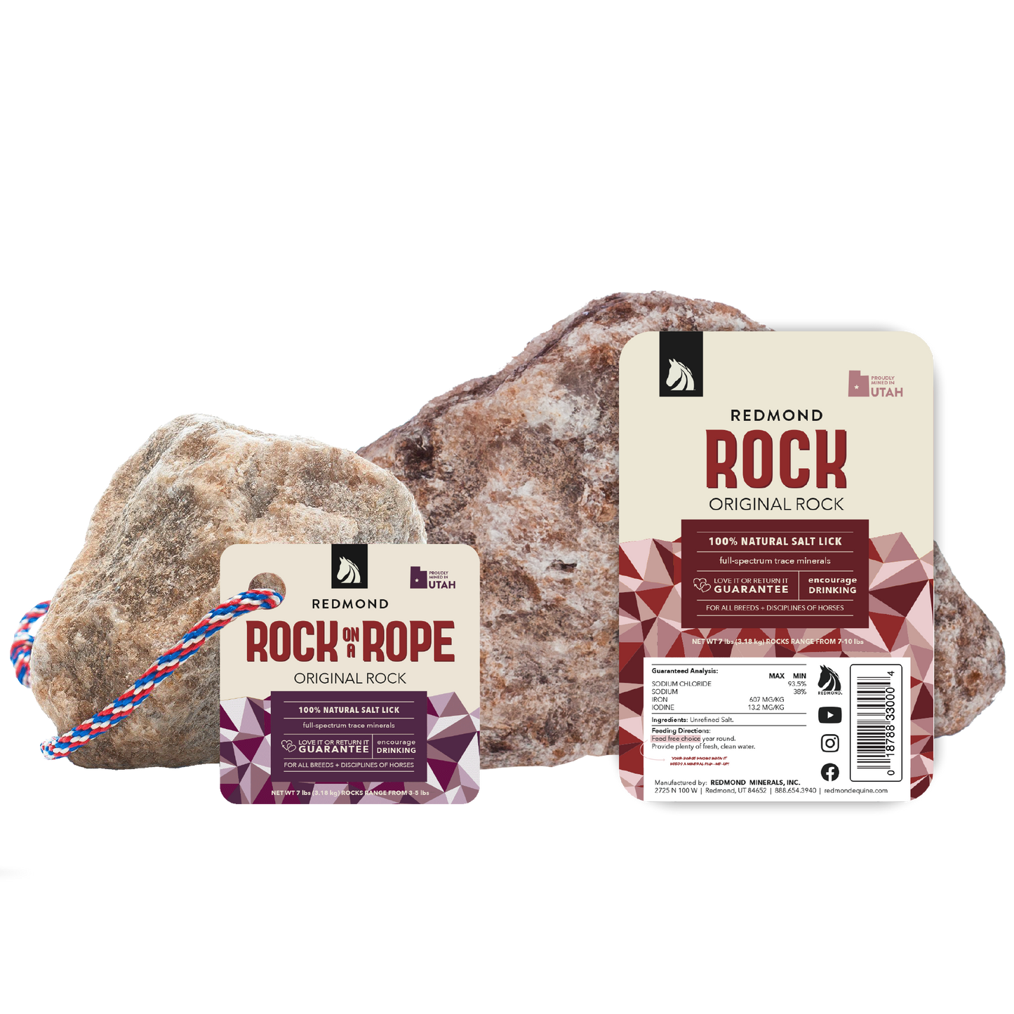 Redmond Rock® - Mined Horse Salt Lick