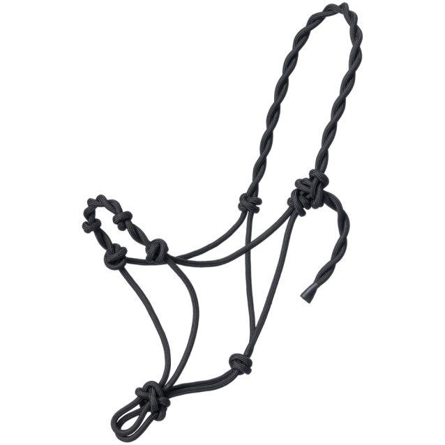 Tough1 Knotted Pony Rope Halter with Twisted Crown