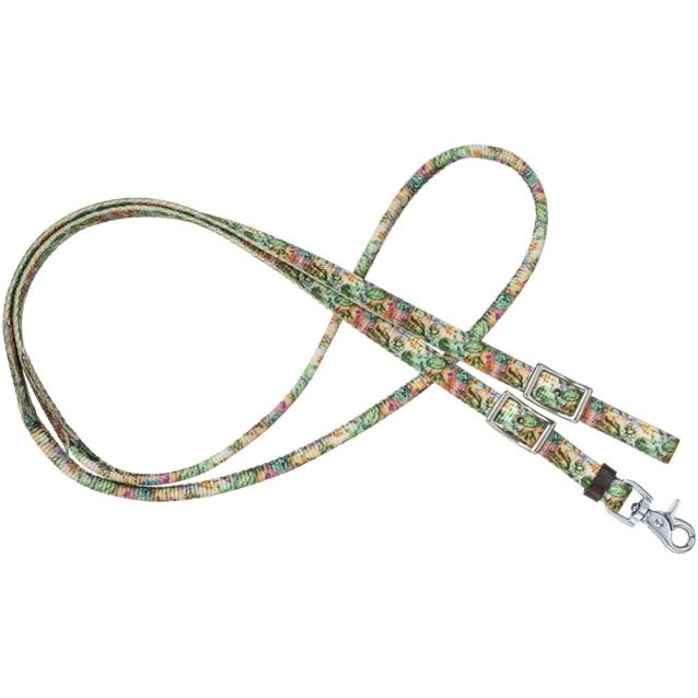 Tough-1 Cactus Nylon Rolled Reins