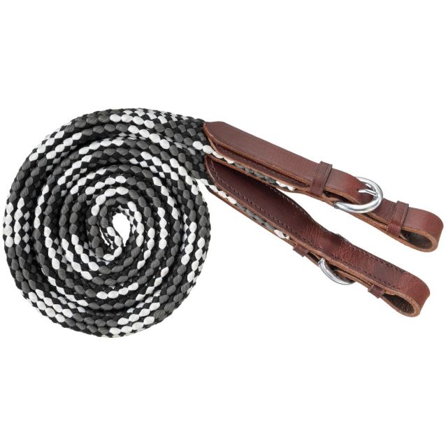 Tough-1 7ft Flat Braided Trail Reins