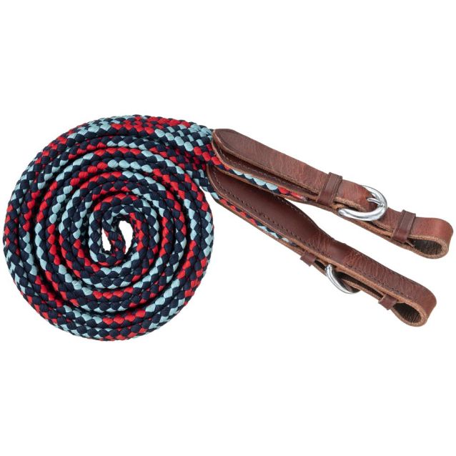 Tough-1 7ft Flat Braided Trail Reins