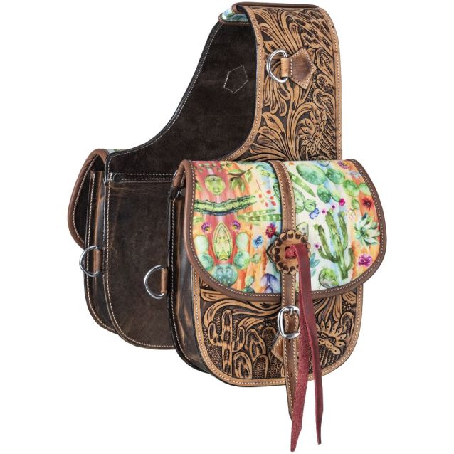 Tough-1 Cactus Leather Saddle Bag