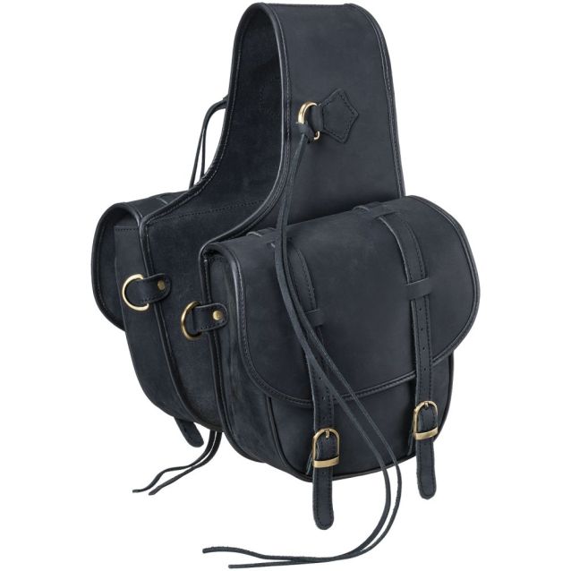 Tough-1 Soft Leather Saddle Bag