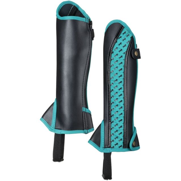 Equitare Kids Half Chaps with Horse Motif