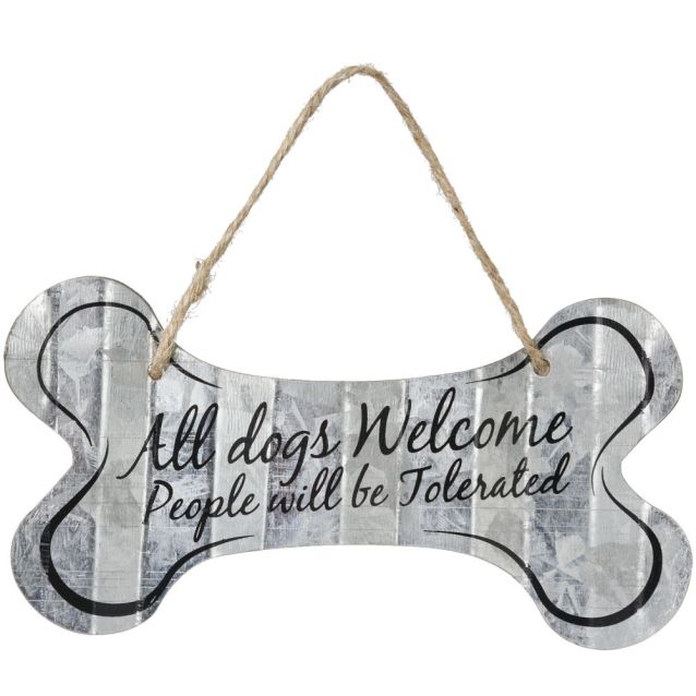 Metal Dog Bone Sign