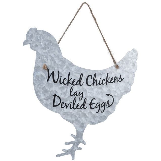 Metal Chicken Sign