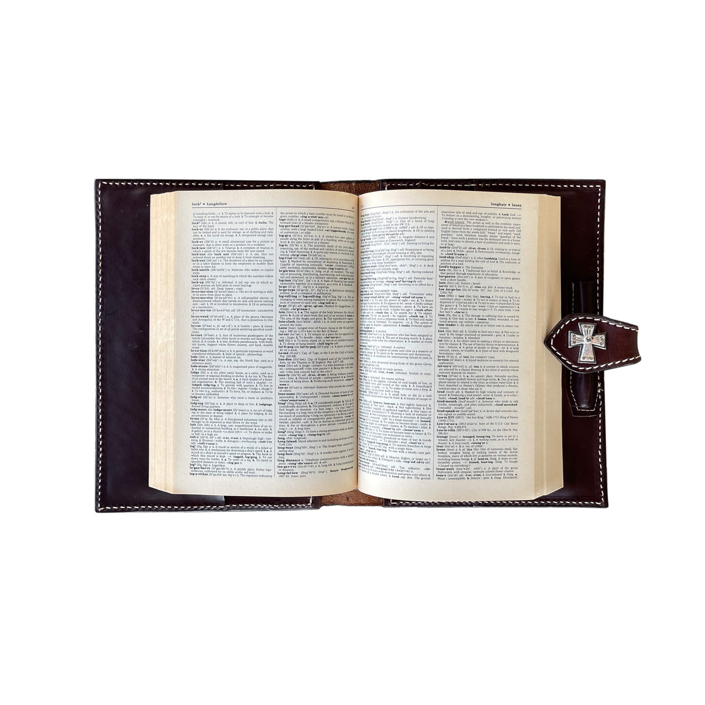 Bible cover chocolate leather basket and wild rose tooling