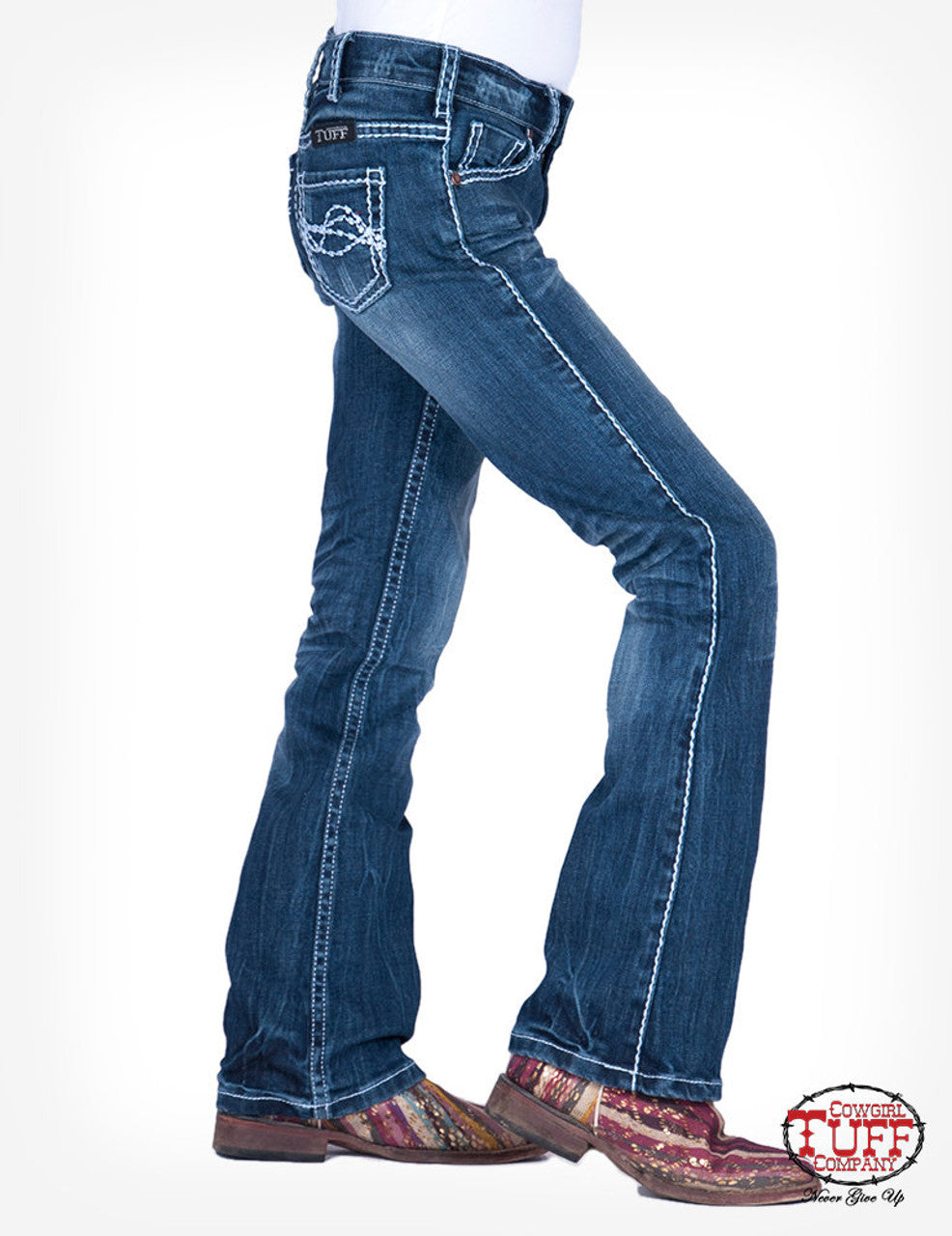 Girls Cowgirl Tuff Edgy Jeans