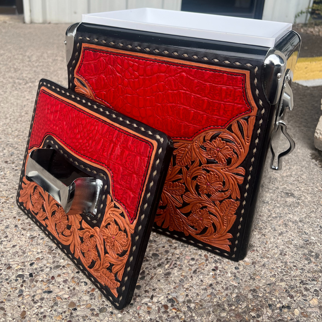 Retro Red Gator Cooler