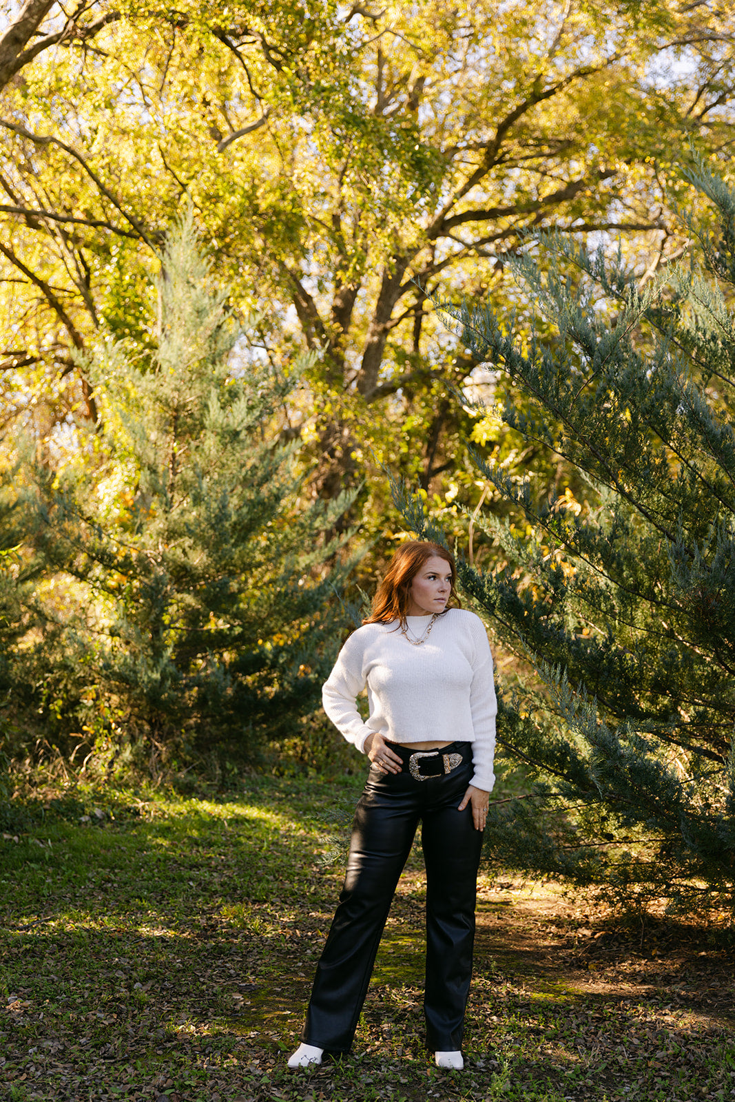 The Lyla Leather Pant