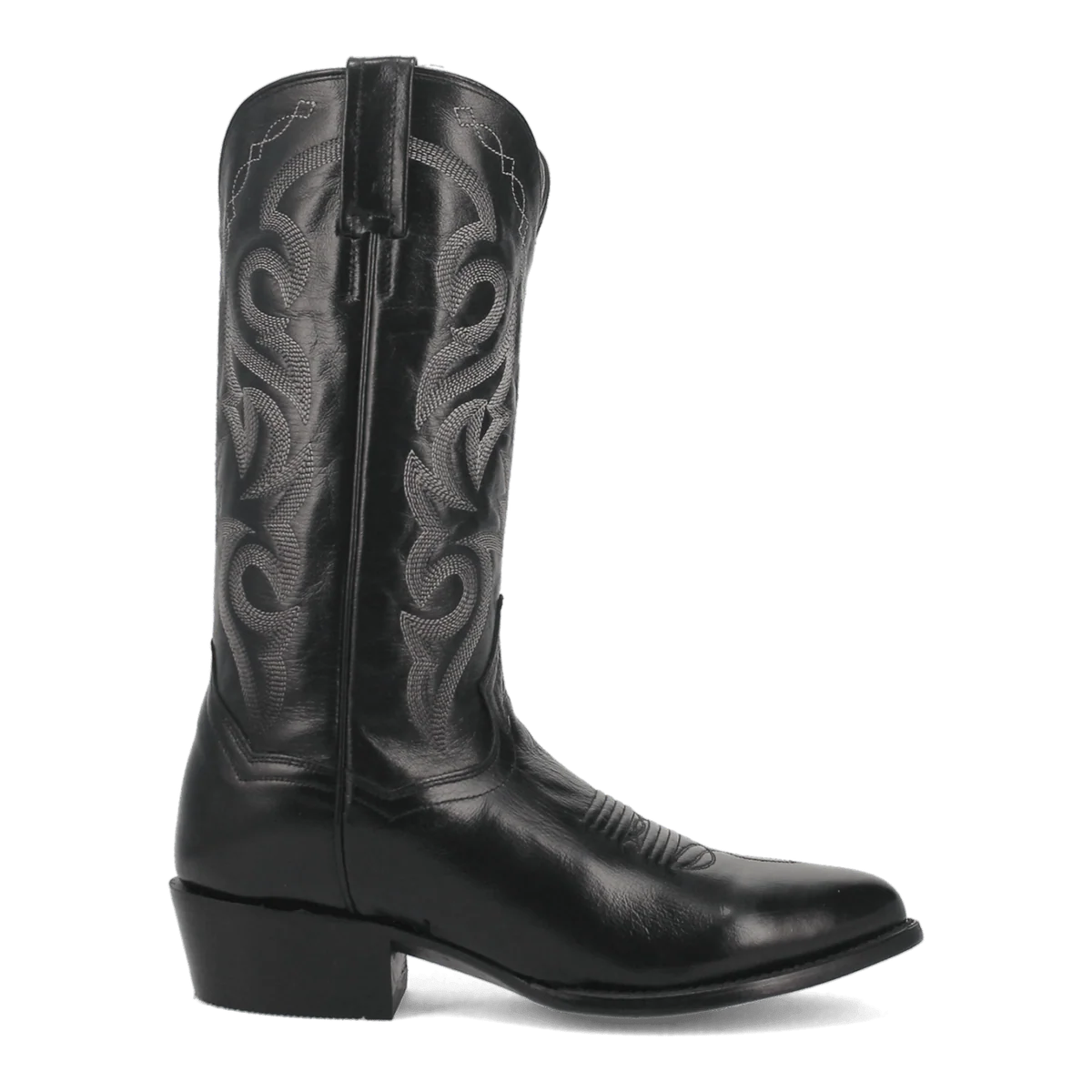 Men's Milwaukee Black Round Toe Boots by Dan Post