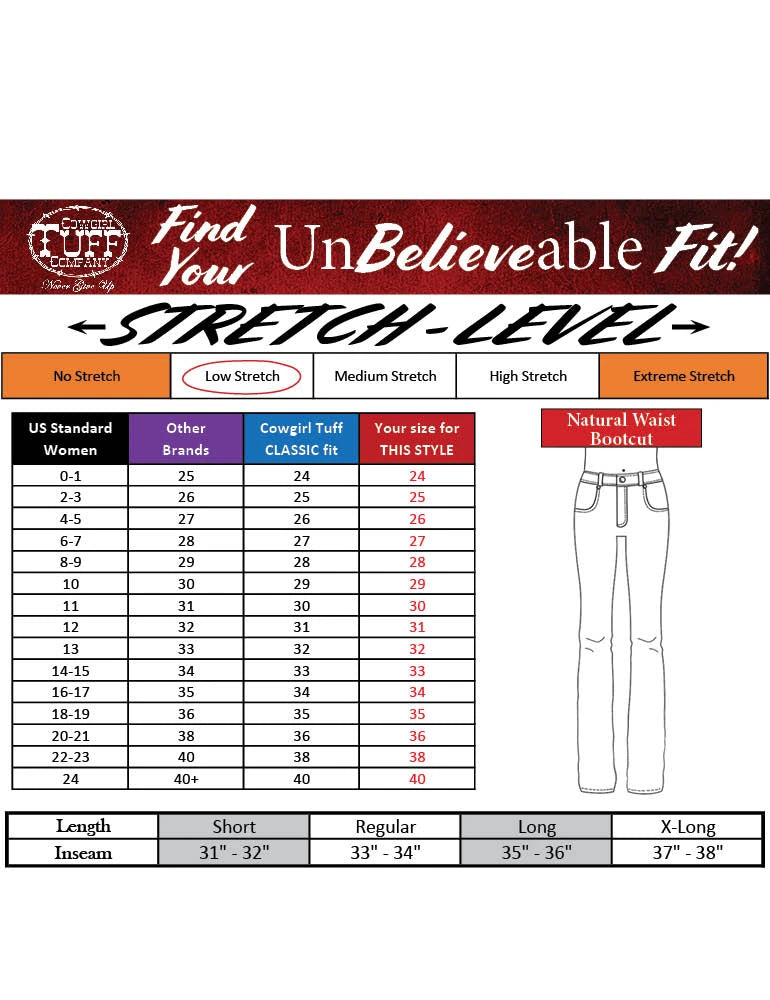 Cowgirl Tuff Ladies Jeans - Trainer