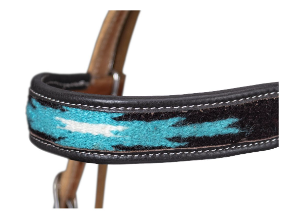 Silver Royal Mini Aztec Browband Headstall