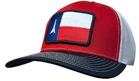 Fast Back Cap - Tri-color w / Texas Flag