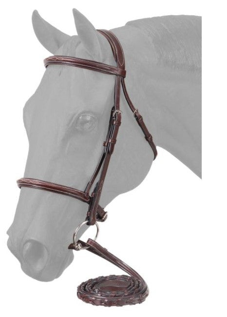 Equitare Premium Padded Fancy Stitched Raised Bridle