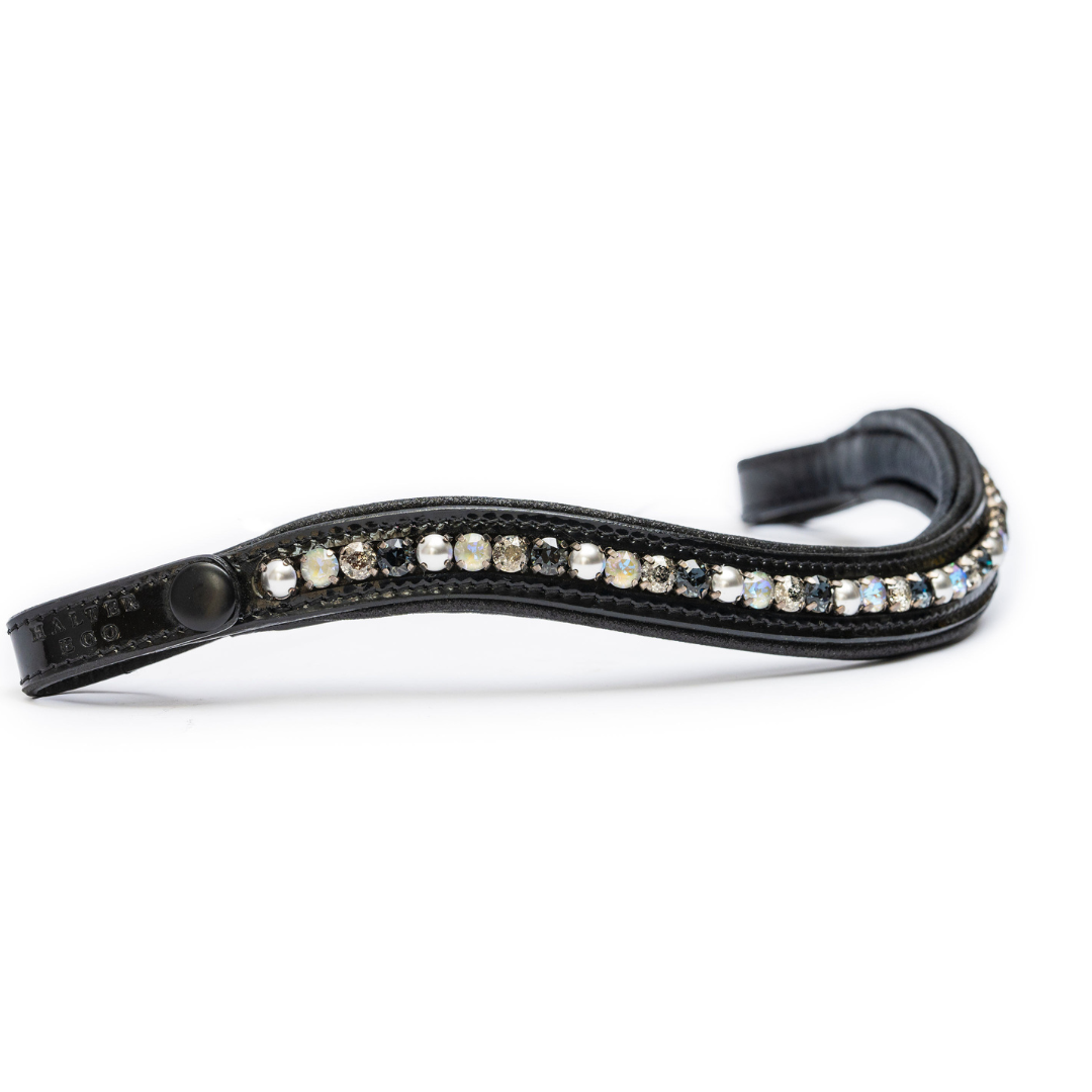 Gatsby Limited Edition Black Patent Snap Browband