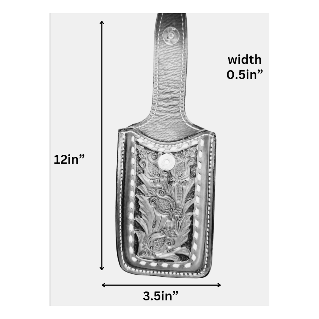 Golden Cowboy Stitch Cell Phone Holster