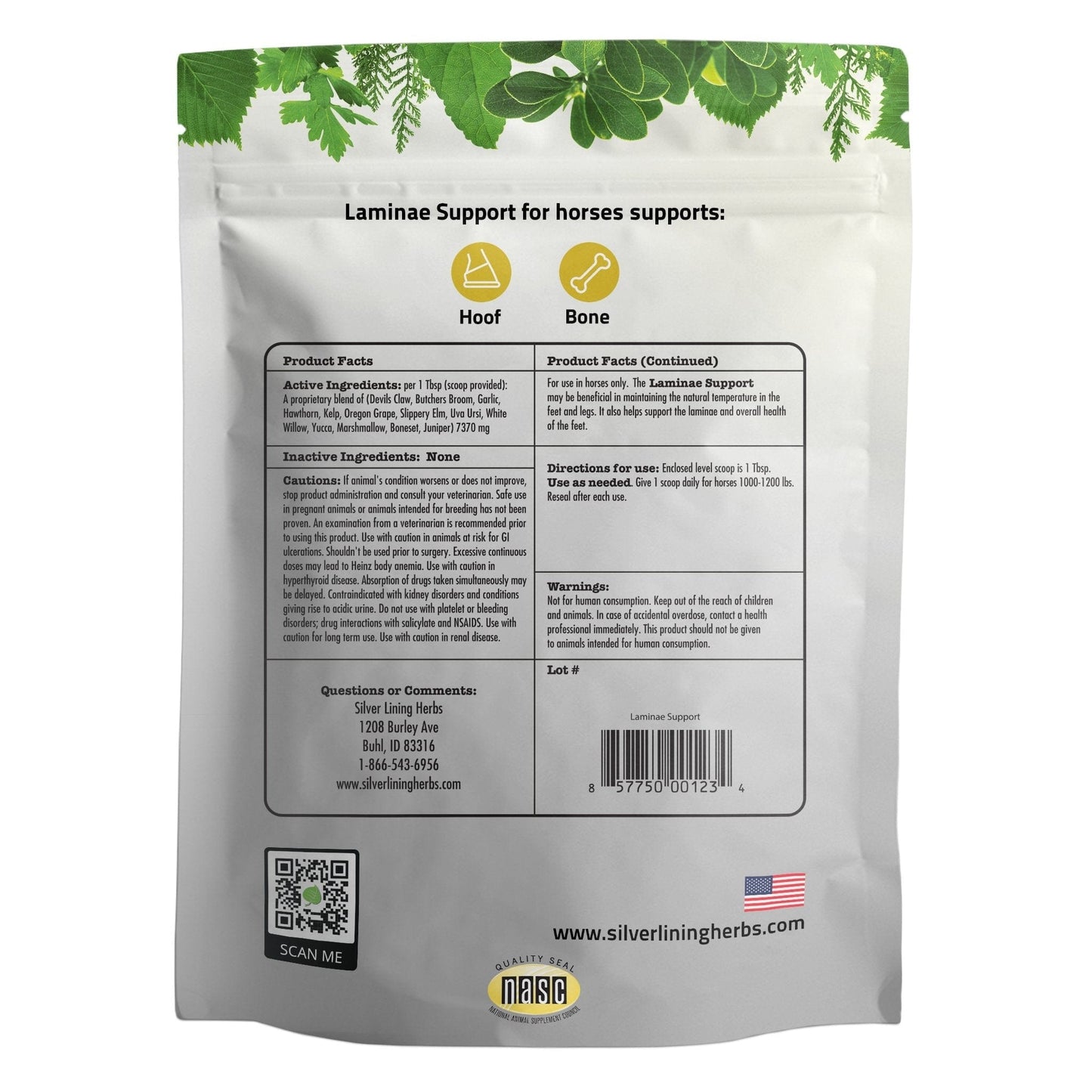 Laminae Support for Horses