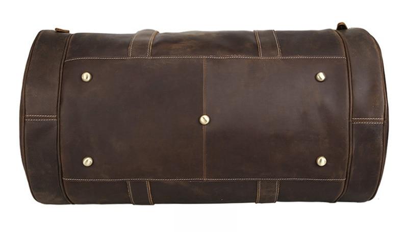 The Wainwright Weekender | Round Vintage Leather Weekender