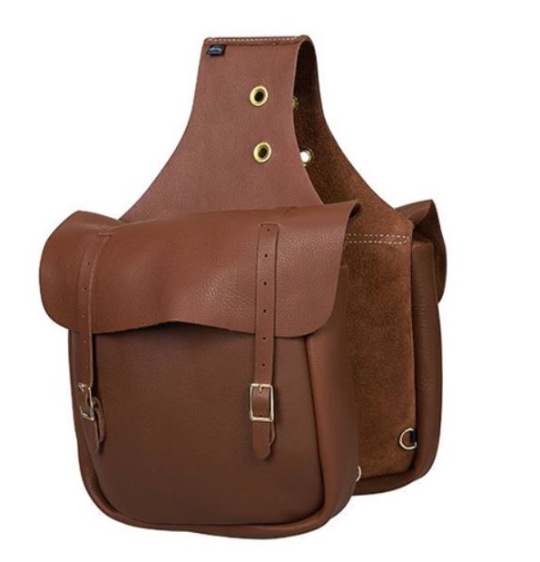 Chap Leather Saddle Bag - Brown