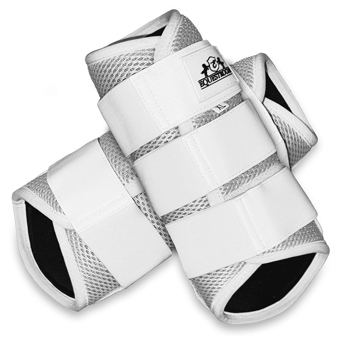 B&W - White Brushing Boots (Set of 4)