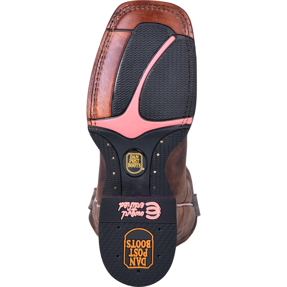 Dan Post Women's Brown Western Boots - Wide Square Toe