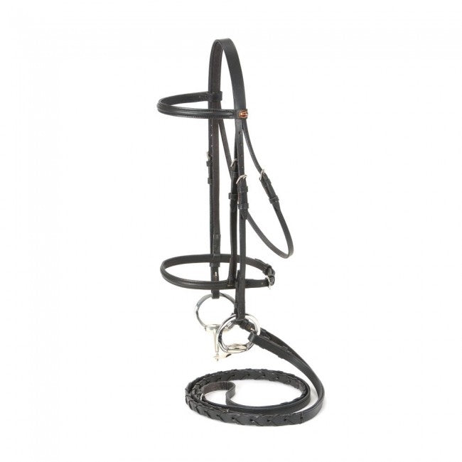 Raised Draft Horse Snaffle Bridle