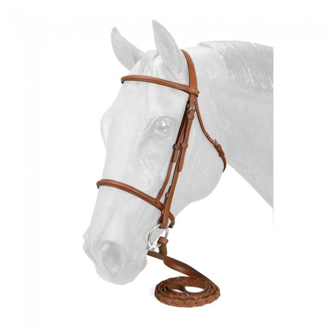 Silver Fox Raised Snaffle Bridle - Pony Size
