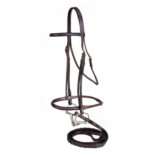 Raised Draft Horse Snaffle Bridle