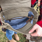 Vintage Map Co Repurposed Canvas Crossbody