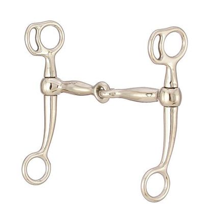 Kelly Silver Star Break Snaffle Bit Stainless 4 1/2" Mouth
