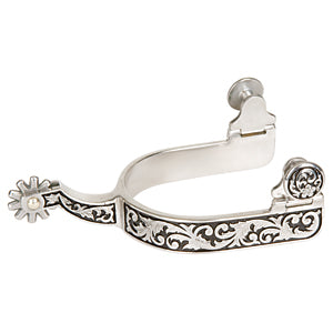 Ladies' Spurs with Engraving and Black Paint