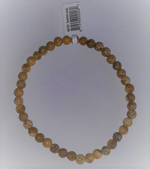 Sandstone Jasper Mini Gem Bead Bracelet