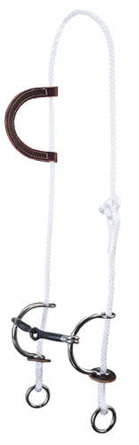 Gag Bridle with Smooth Sweet Iron Snaffle Sliding Bit