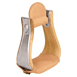 Wooden Stirrups with Leather Treads, Bell