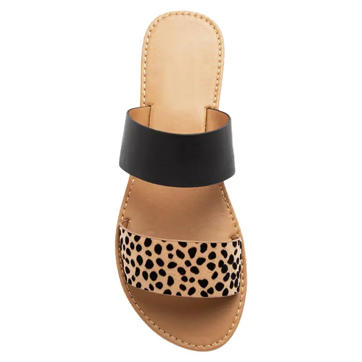 Women's Leopard Flat Sandals