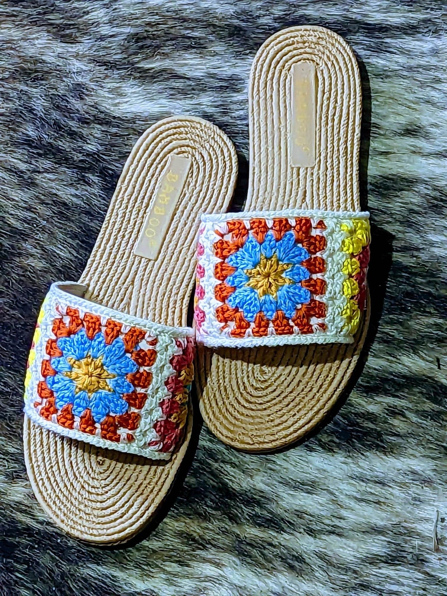 Athena Crochet Slide