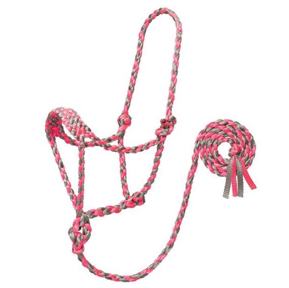 Weaver Braided  Mule Tape Halter with 6' Lead