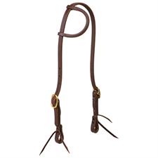 Working Tack Sliding Ear Headstall, 5/8", Solid Brass